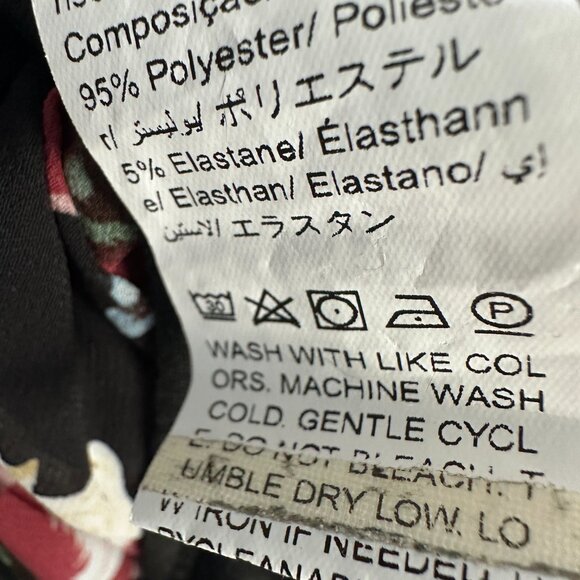 SHEIN CURVE Plus Floral Print Butterfly Sleeve Blouse SIZE 1XL Sheer Floral Arms - Picture 8 of 8